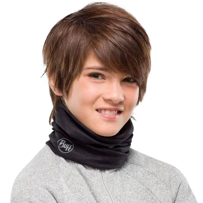 Youth Polar Multifunctional Neckwear, Buff Youth Polar Multifunctional Neckwear around neck