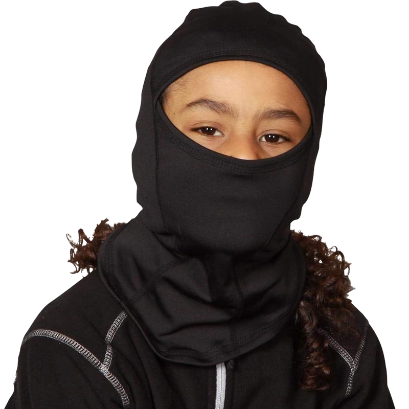 Youth MaxClava Reversible, Turtle Fur Youth MaxClava Reversible over head and face