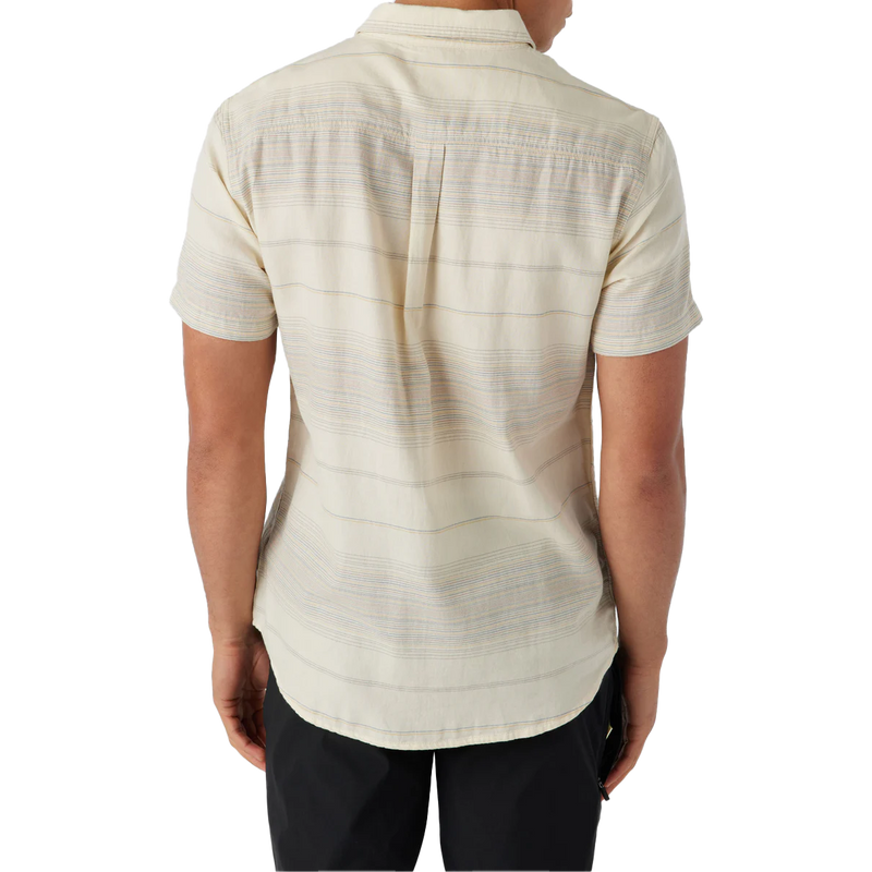 Men's Seafaring Stripe Short Sleeve Standard Fit, O'Neill Men's Seafaring Stripe Short Sleeve Standard Fit in Cream back