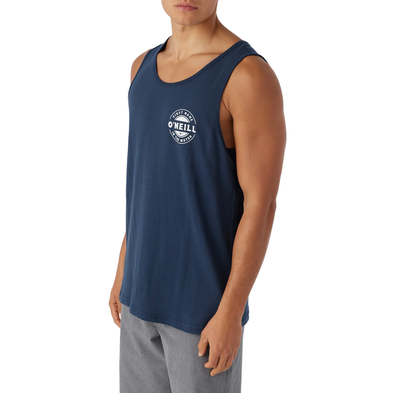 Men's Coin Flip Tank, O'Neill Men's Coin Flip Tank in Navy2 front left