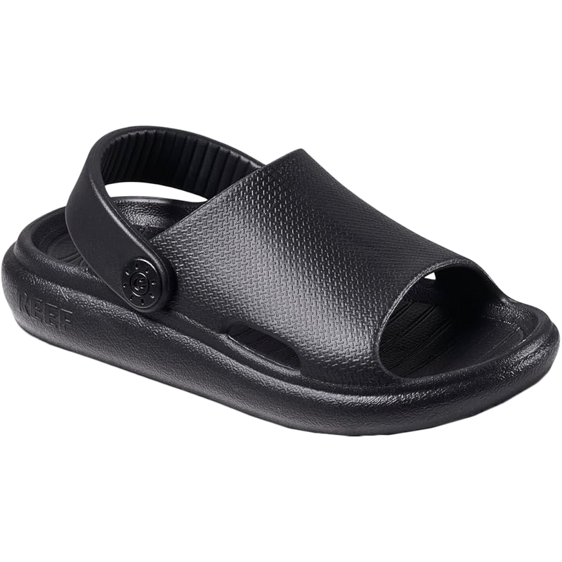 Youth Little Rio Slide, Reef Youth Little Rio Slide in Black front right