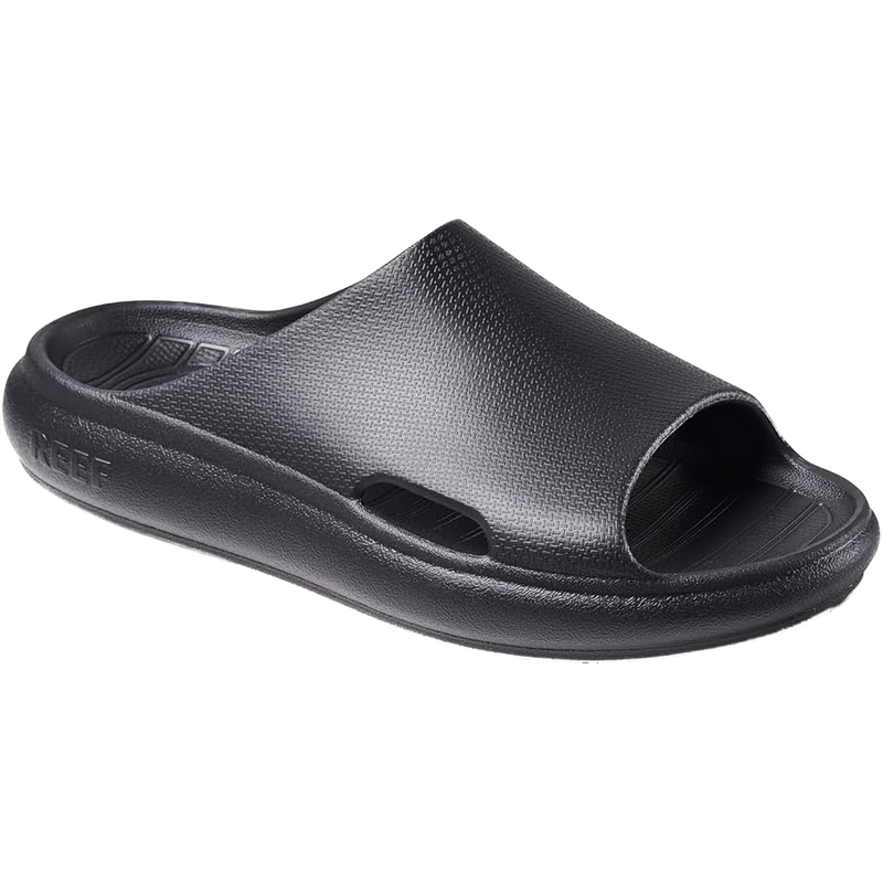 Youth Kids Rio Slide, Reef Youth Kids Rio Slide in Black front right