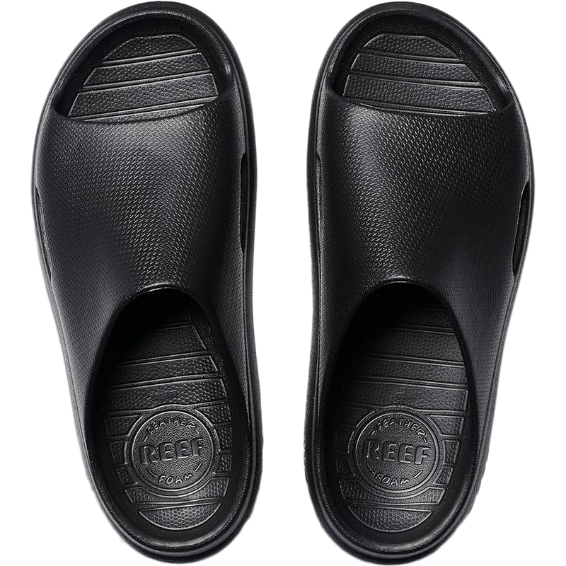 Youth Kids Rio Slide, Reef Youth Kids Rio Slide in Black pair top
