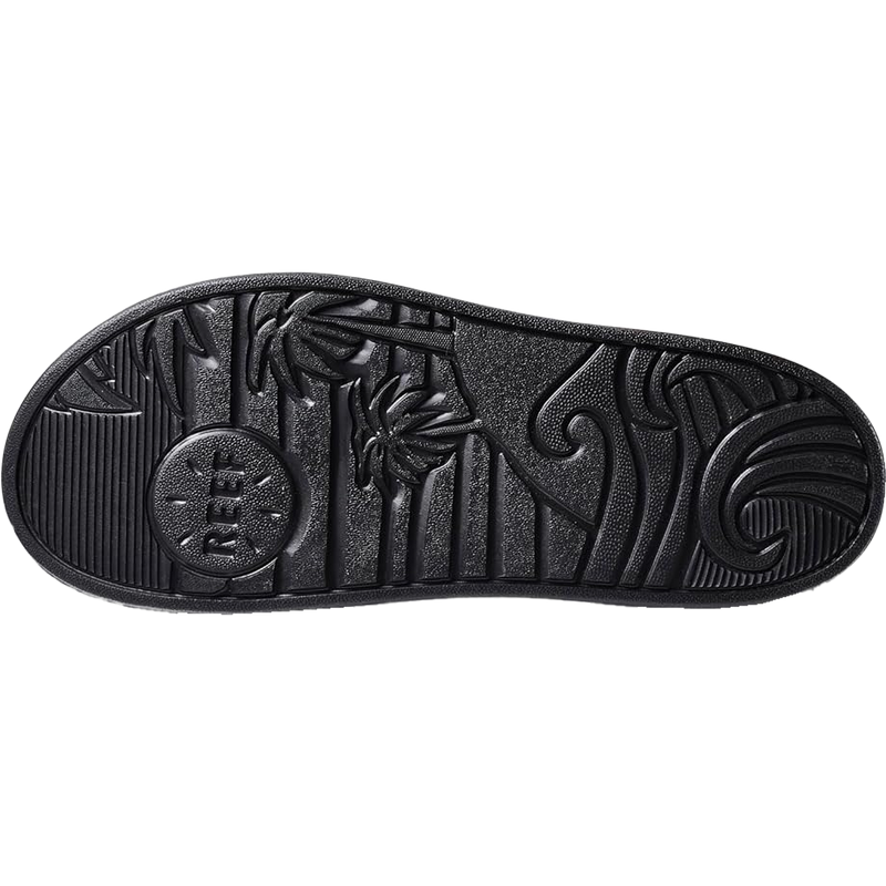Youth Kids Rio Slide, Reef Youth Kids Rio Slide in Black bottom