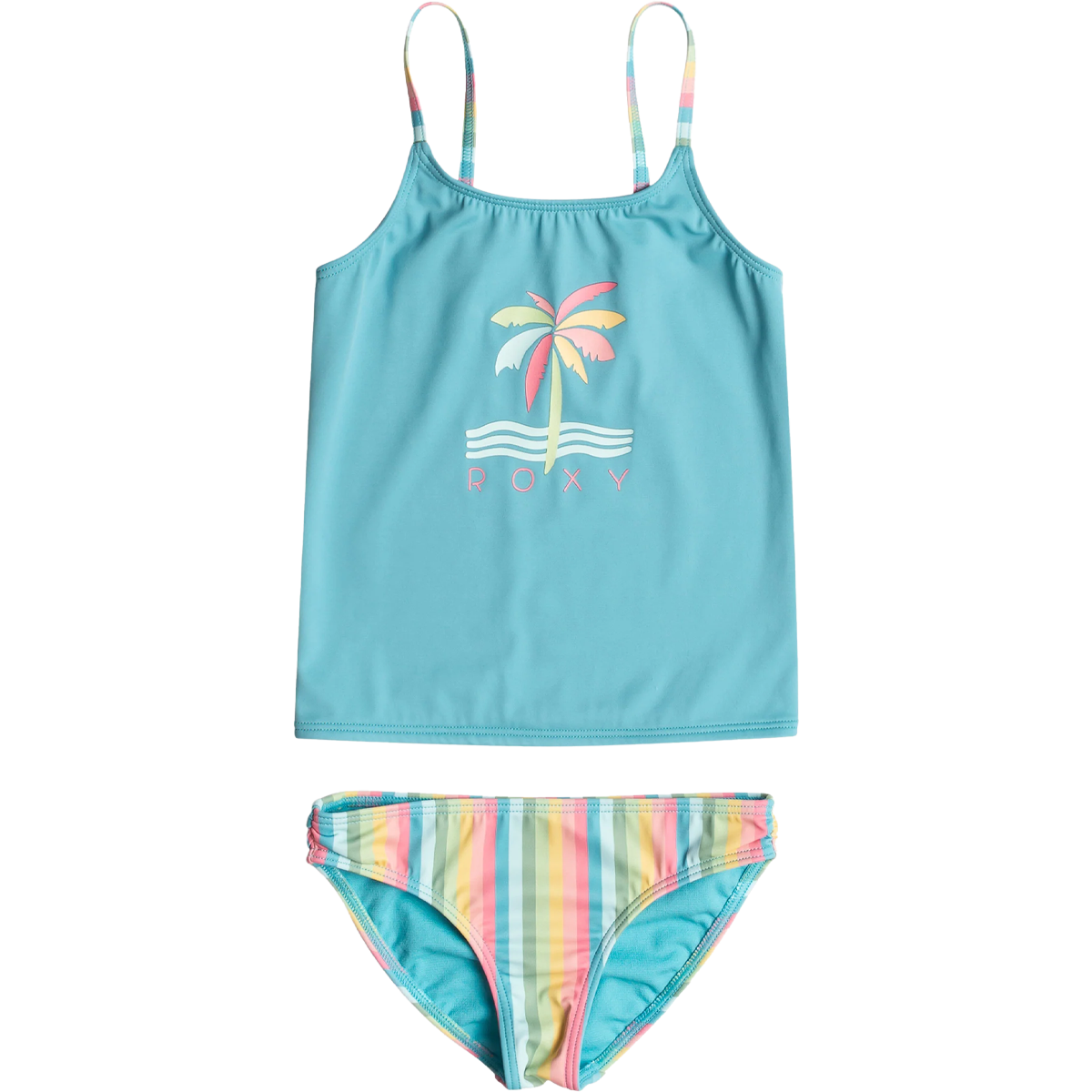 Youth Rainbow Stripe Tankini Set alternate view