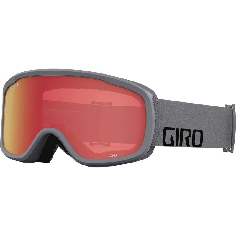 Giro Roam Low Bridge Fit in Grey Wordmark + Amber Scarlet|Yellow