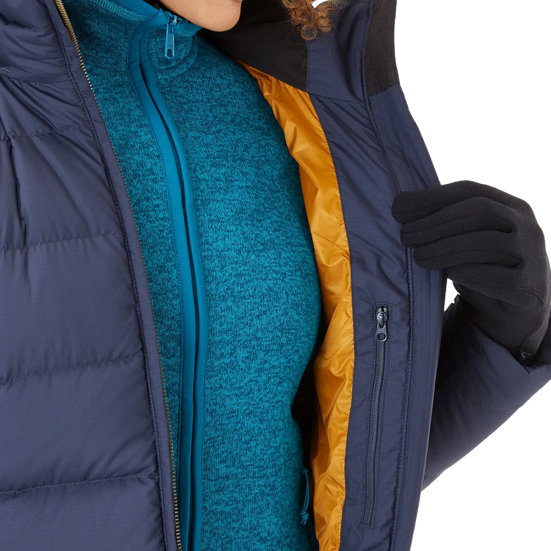 Women's Deep Cover Parka, Rab Women's Deep Cover Parka inner chest pocket