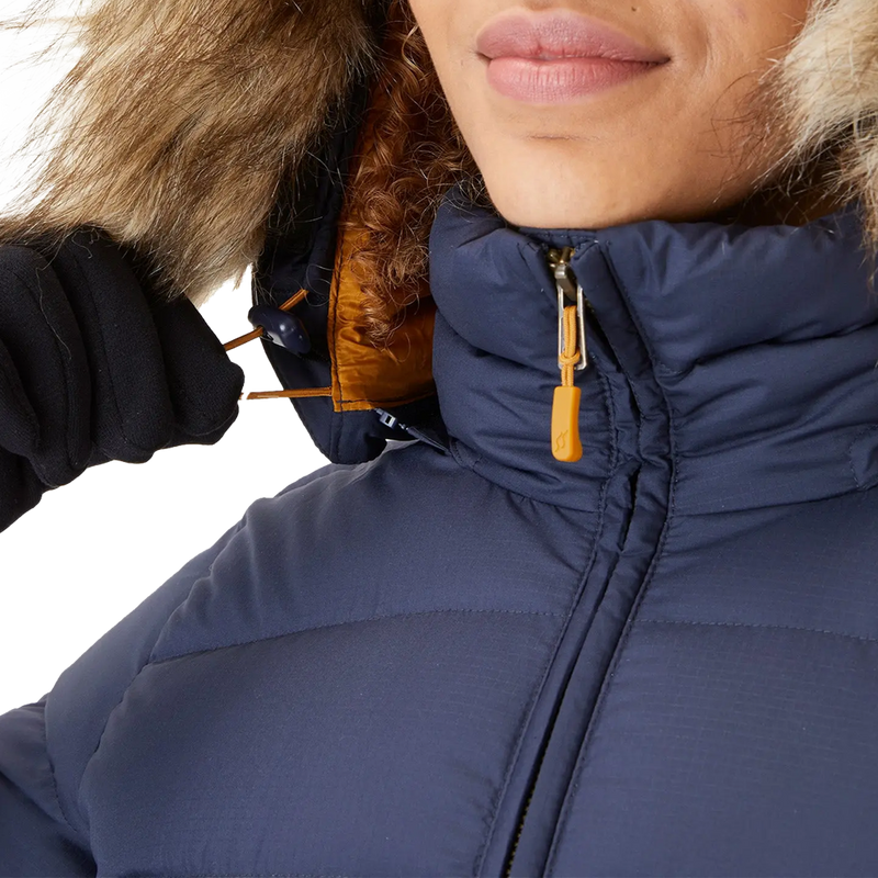 Women's Deep Cover Parka, Rab Women's Deep Cover Parka hood cinch