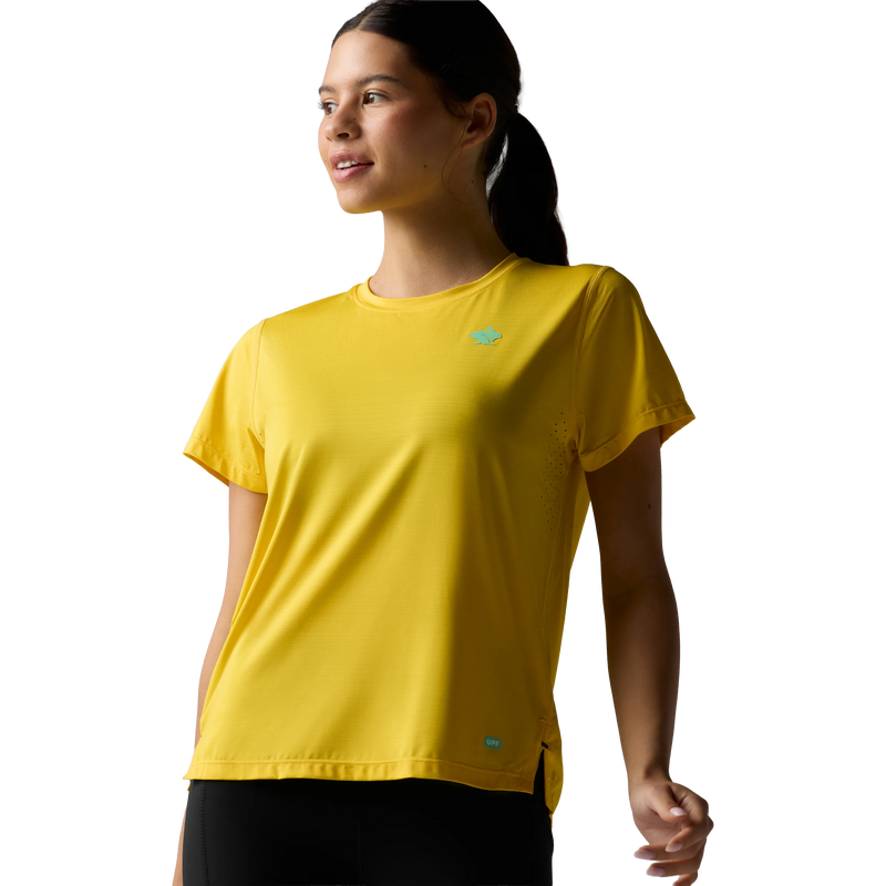 Women's UPF Tee SS, Rabbit Women's UPF Tee SS in 752-HIgh Viz front