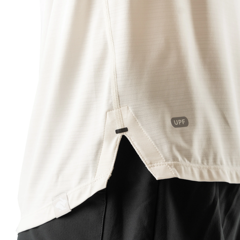Women's UPF Tee SS, Rabbit Women's UPF Tee SS hem