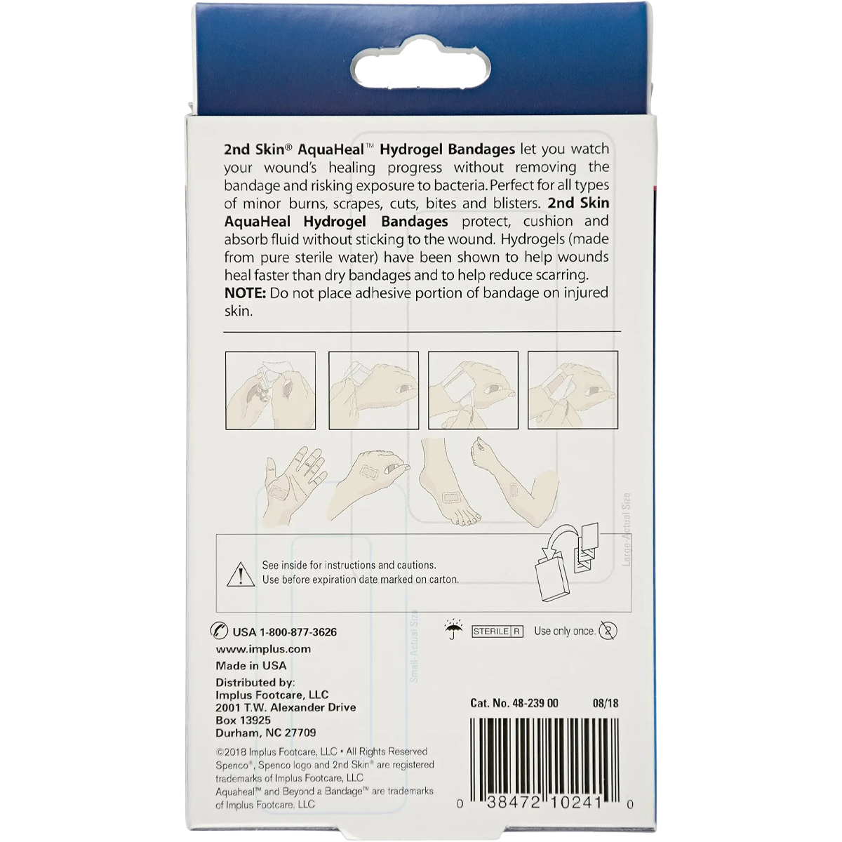 2nd Skin AquaHeal Hydrogel Bandages alternate view