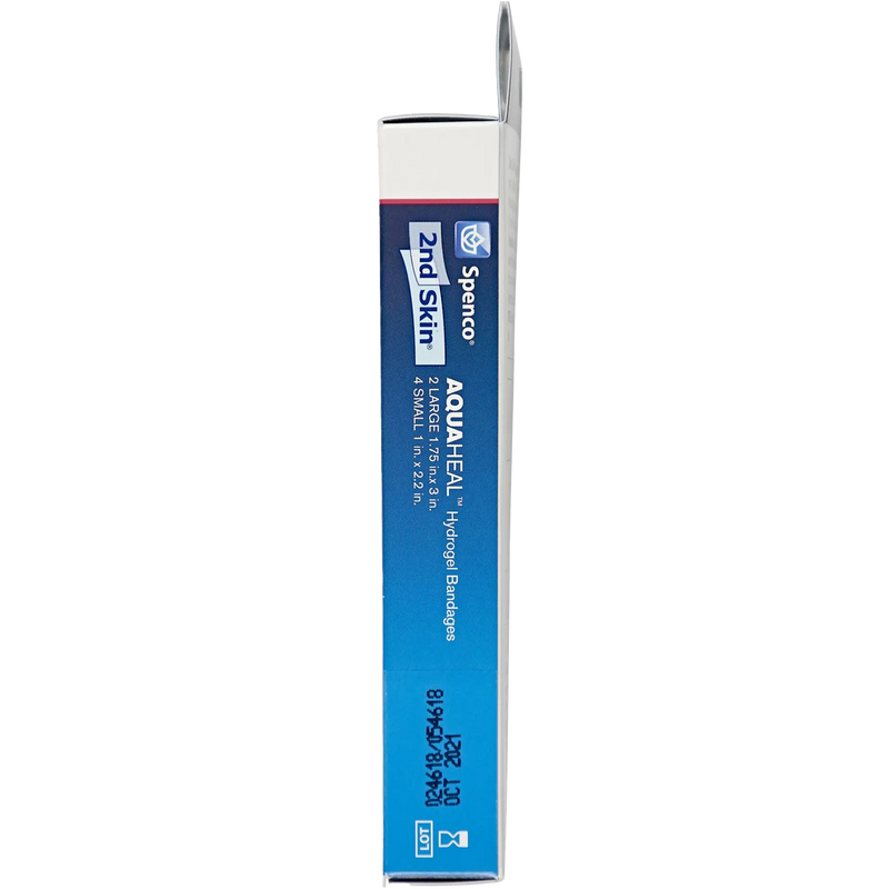 2nd Skin AquaHeal Hydrogel Bandages, Spenco Medical 2nd Skin AquaHeal Hydrogel Bandages side