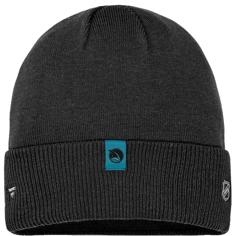 Sharks Pro Road Cuffed Beanie, Fanatics Sharks Pro Road Cuffed Beanie back