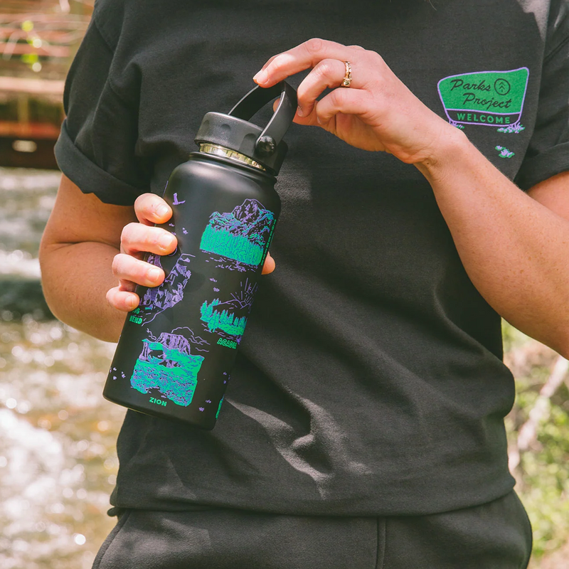 National Park Welcome 32oz Insulated Water Bottle, Parks Project National Park Welcome 32oz Insulated Water Bottle in hand