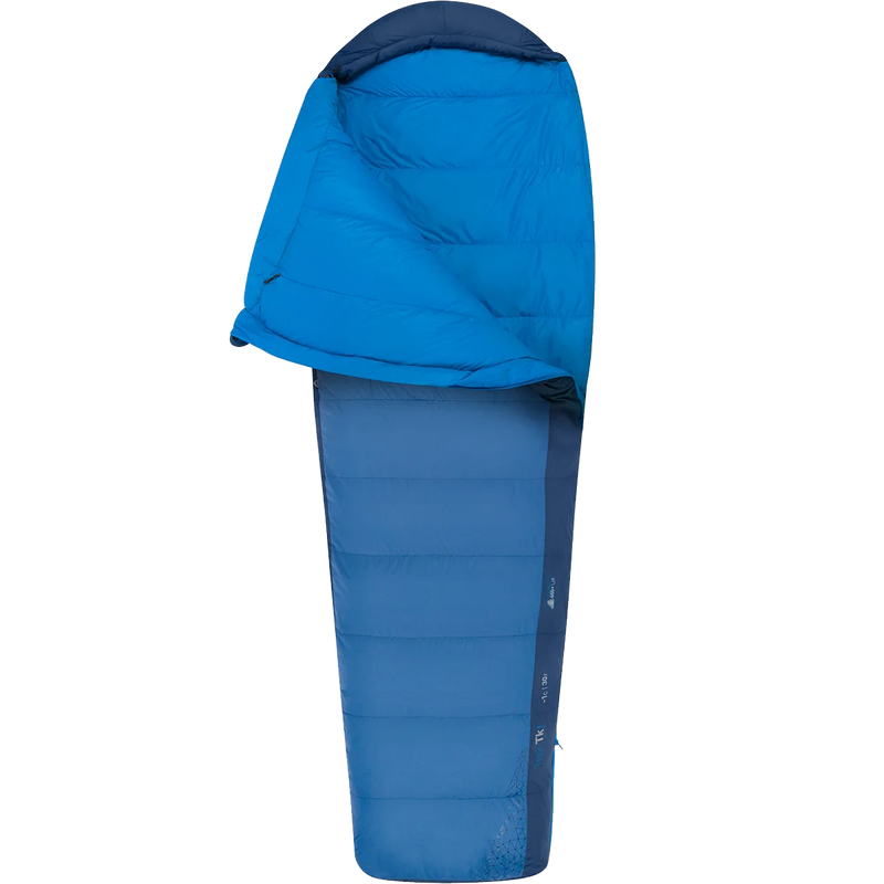 Trek TK1 Down 30 Wide, Sea to Summit Trek TK1 Down Regular Wide 30F unzipped