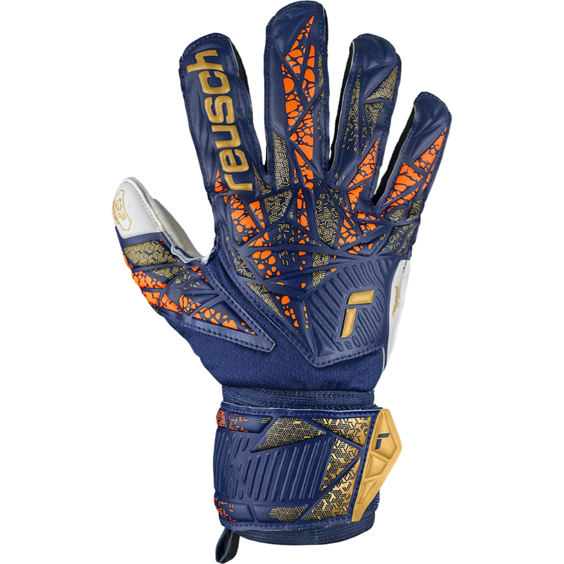 Attrakt Grip Glove, Reusch Attrakt Grip Glove 2024 4410-Blue/Gold back