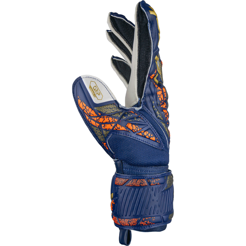 Attrakt Grip Glove, Reusch Attrakt Grip Glove 2024 4410-Blue/Gold thumb