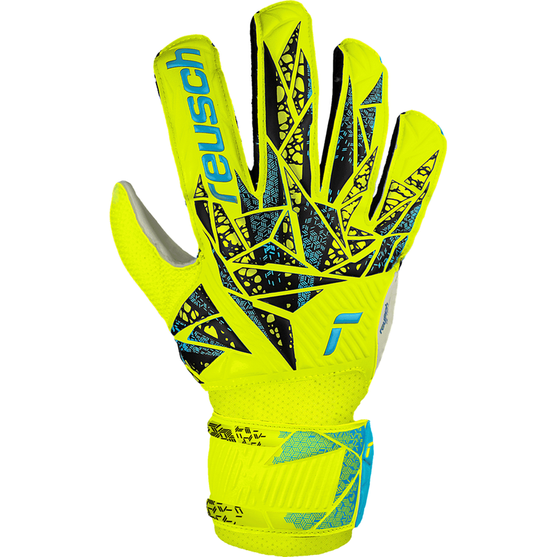 Attrakt Solid Glove, Reusch Attrakt Solid Glove in Yellow Blue top