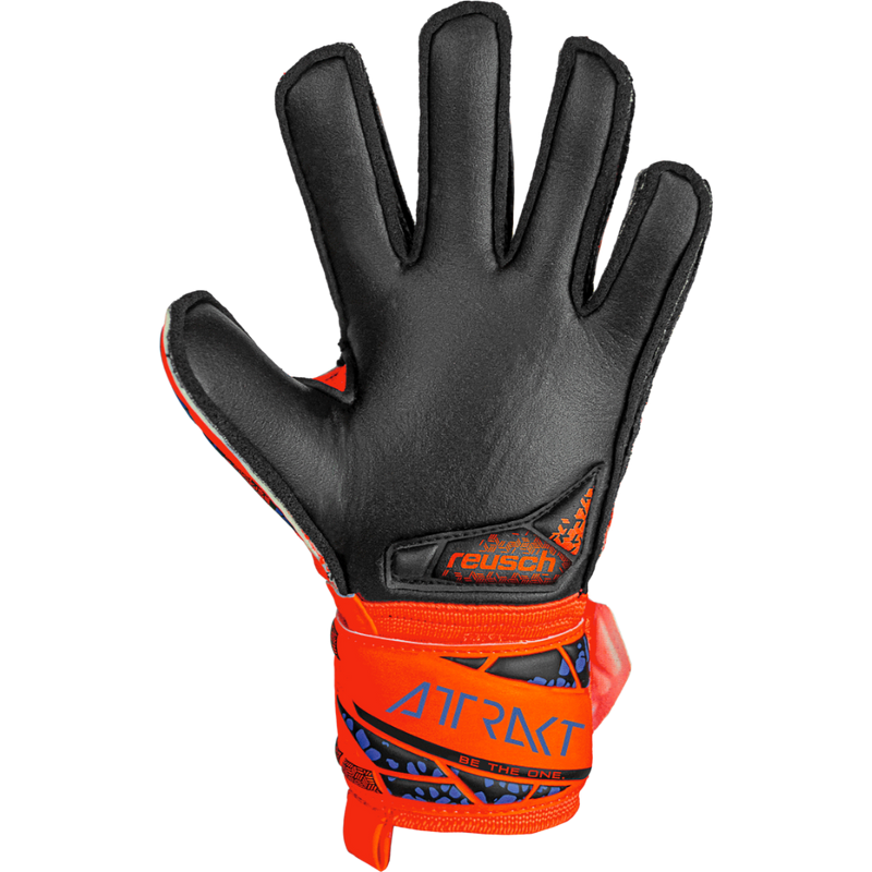 Youth Attrakt Silver Glove, Ruesch Youth Attrakt Silver Glove 2024 in 2211-Orange/Blue/Black palm