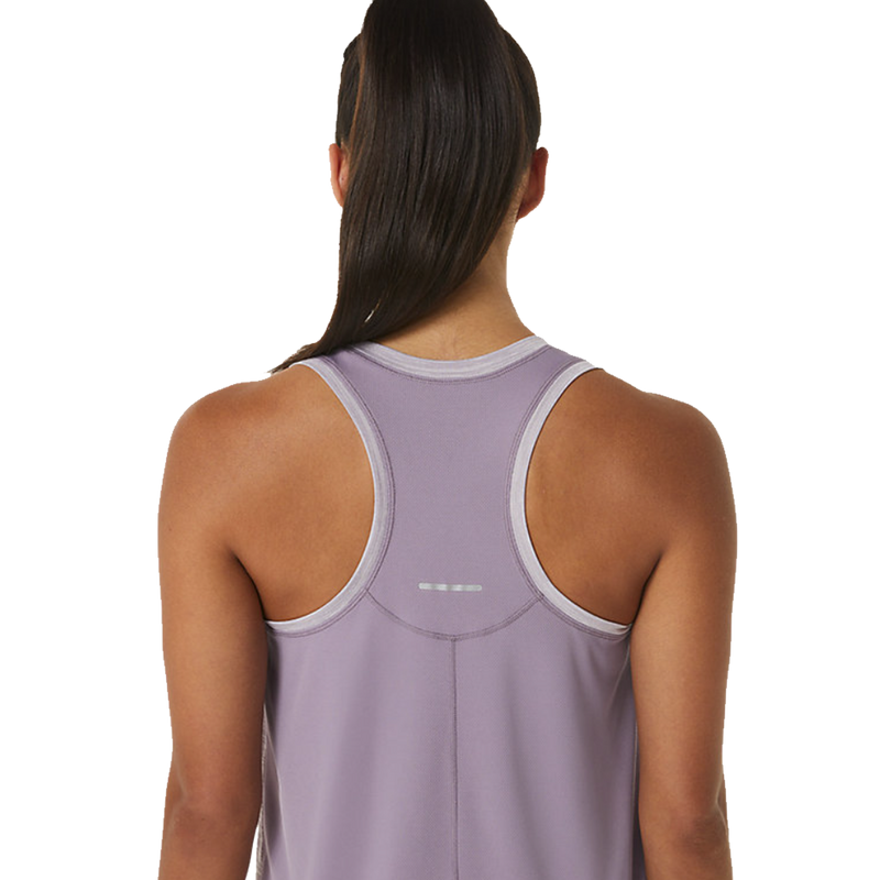 Women's Race Tank, Asics Women's Race Tank back reflective detail