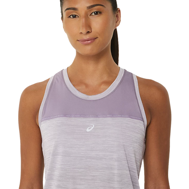 Women's Race Tank, Asics Women's Race Tank logo