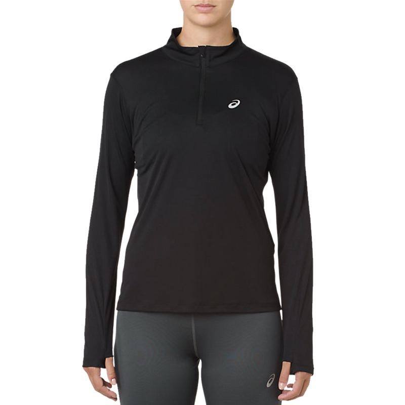 Women's Silver Long Sleeve 1/2 Zip, Featured Image