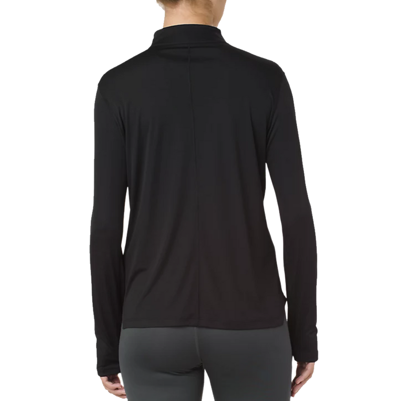 Women's Silver Long Sleeve 1/2 Zip, Asics Women's Silver Long Sleeve 1/2 Zip back