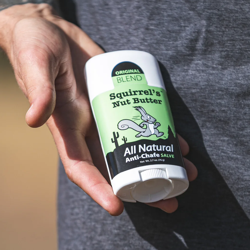 Anti-Chafe Stick 0.5 oz, Squirrel's Nut Butter Anti-Chafe Stick 0.5 oz in hand