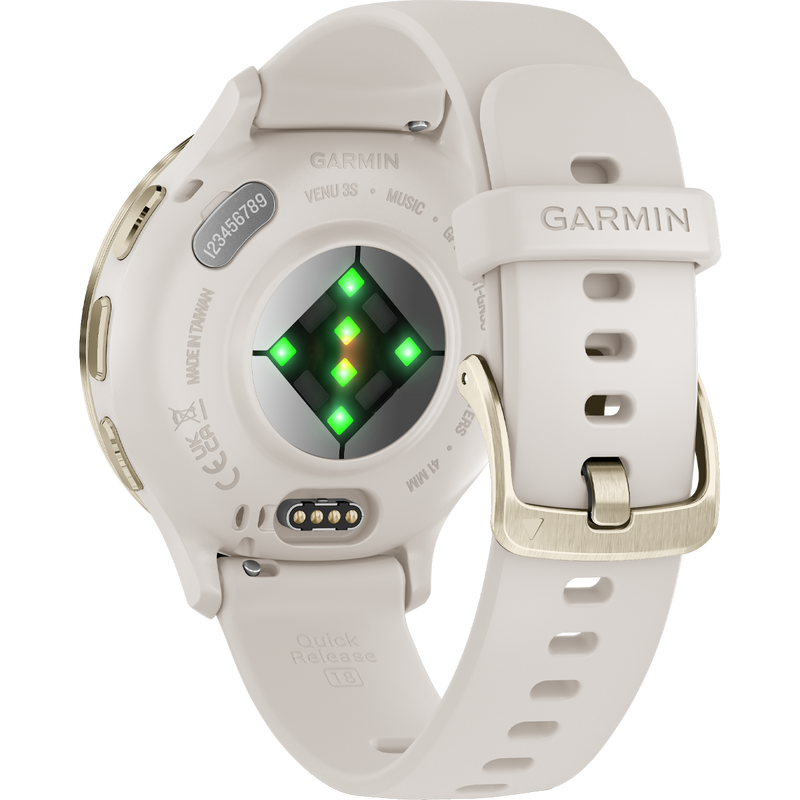 Venu 3S - Soft Gold/Ivory, Garmin Venu 3S - Soft Gold Ivory back