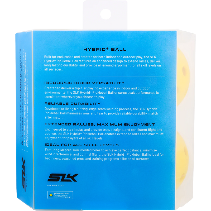 Hybrid + Ball (4 Pack), Selkirk Sport Hybrid + Ball 4 Pack back