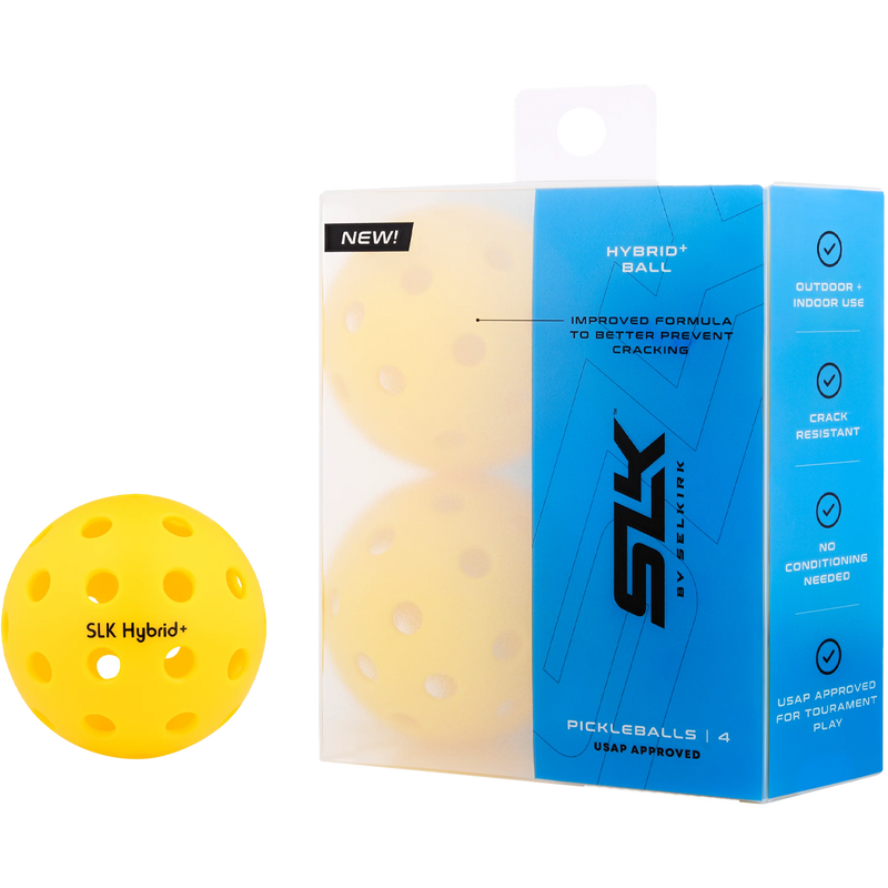 Hybrid + Ball (4 Pack), Selkirk Sport Hybrid + Ball 4 Pack Selkirk Sport Hybrid + Ball 4 Pack ball out of package