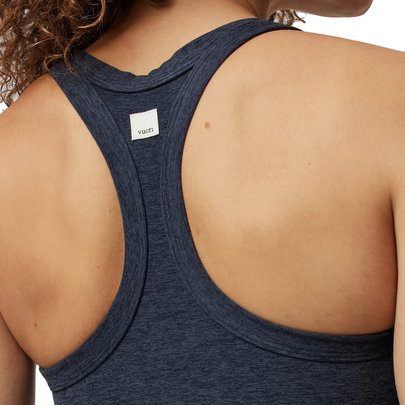 Women's Elevation Racer Bra, Vuori Women's Elevation Racer Bra logo
