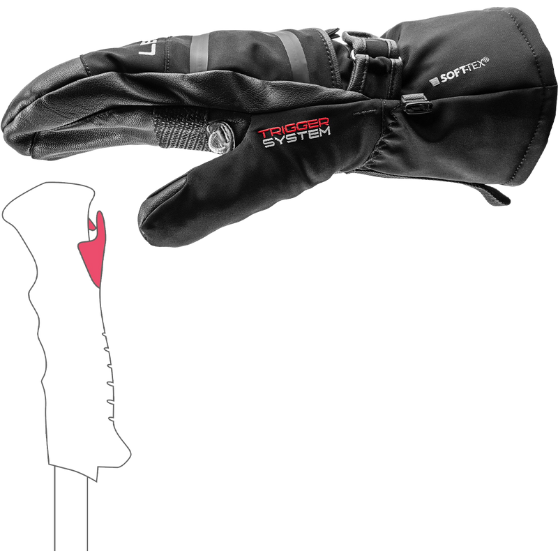 Detect XT 3D Mitt, Leki Detect S Mitt  side