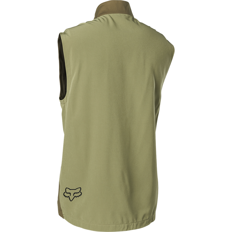 Men's Flexair Wind Vest, Fox Head Men's Flexair Wind Vest in Bark back