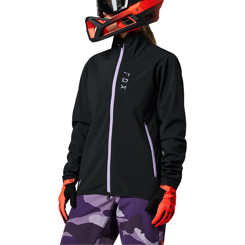 Women's Ranger Fire Jacket, Fox Head Women's Ranger Fire Jacket in Black Purple front