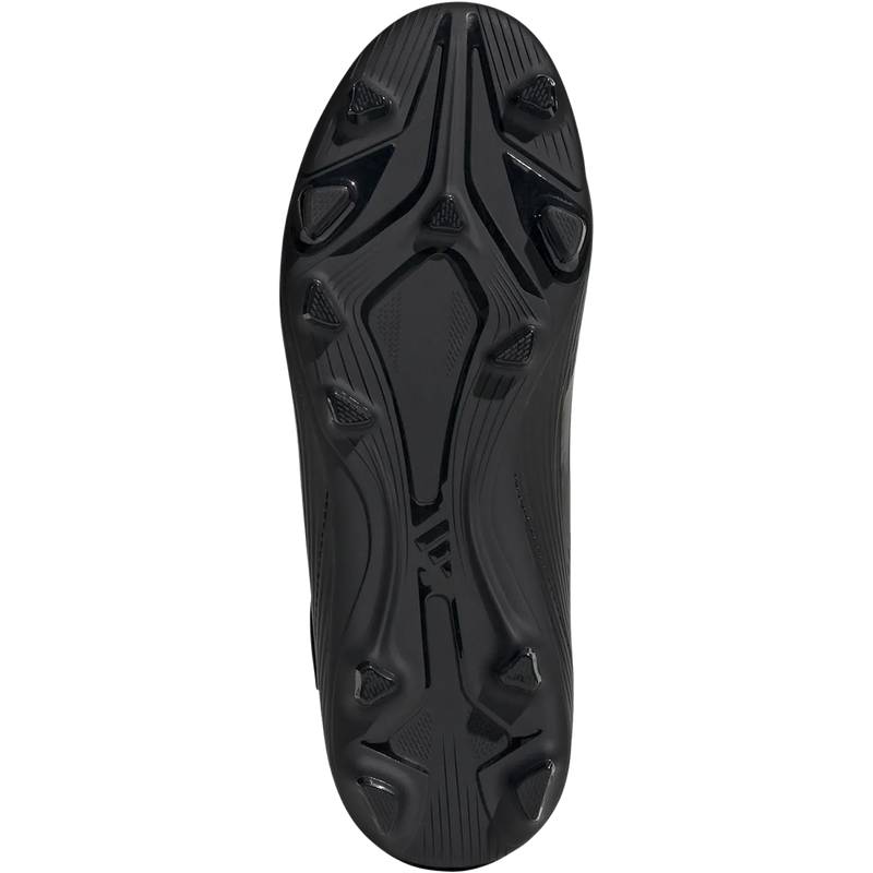Youth F50 Club Velcro FxG, Adidas Youth F50 Club Velcro FxG in Black/Iron Metal/Gold Metal bottom