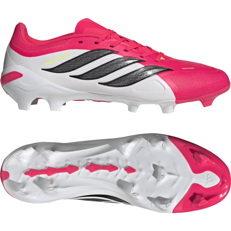 Predator League FG, Adidas Predator League FG in Lucid Red/Core Black/Ftwr White pair right and bottom
