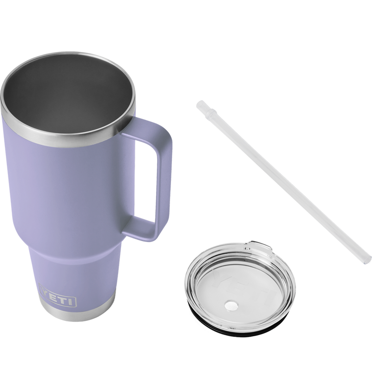 Rambler 42oz Straw Mug, Yeti Rambler 42oz Straw Mug cup with straw and lid