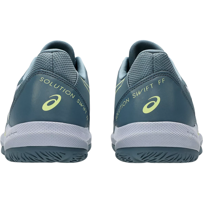 Men's Solution Swift FF 2, Asics Asics Men's Solution Swift FF 2 in 402-Grey Blue/Pistachio pair back
