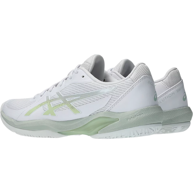 Women's Solution Swift FF 2, Asics Women's Solution Swift FF 2 in 103 White Lichen Rock pair left rear
