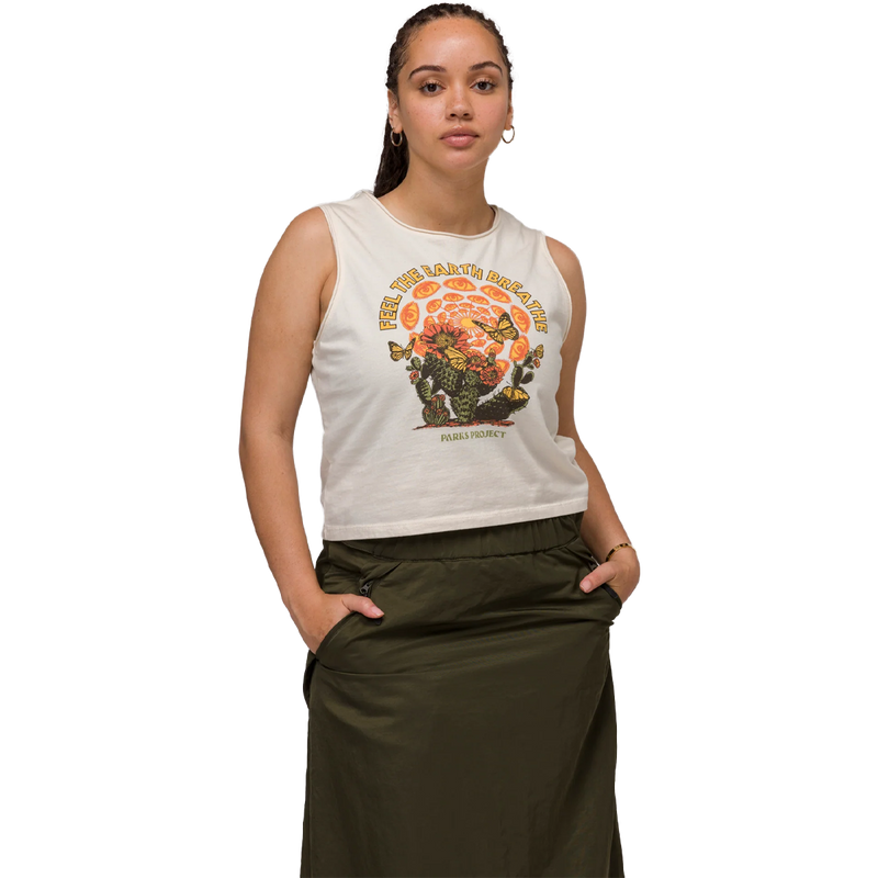Women's Feel the Earth Breathe Butterfly Tank, Parks Project Women's Feel the Earth Breathe Butterfly Tank front