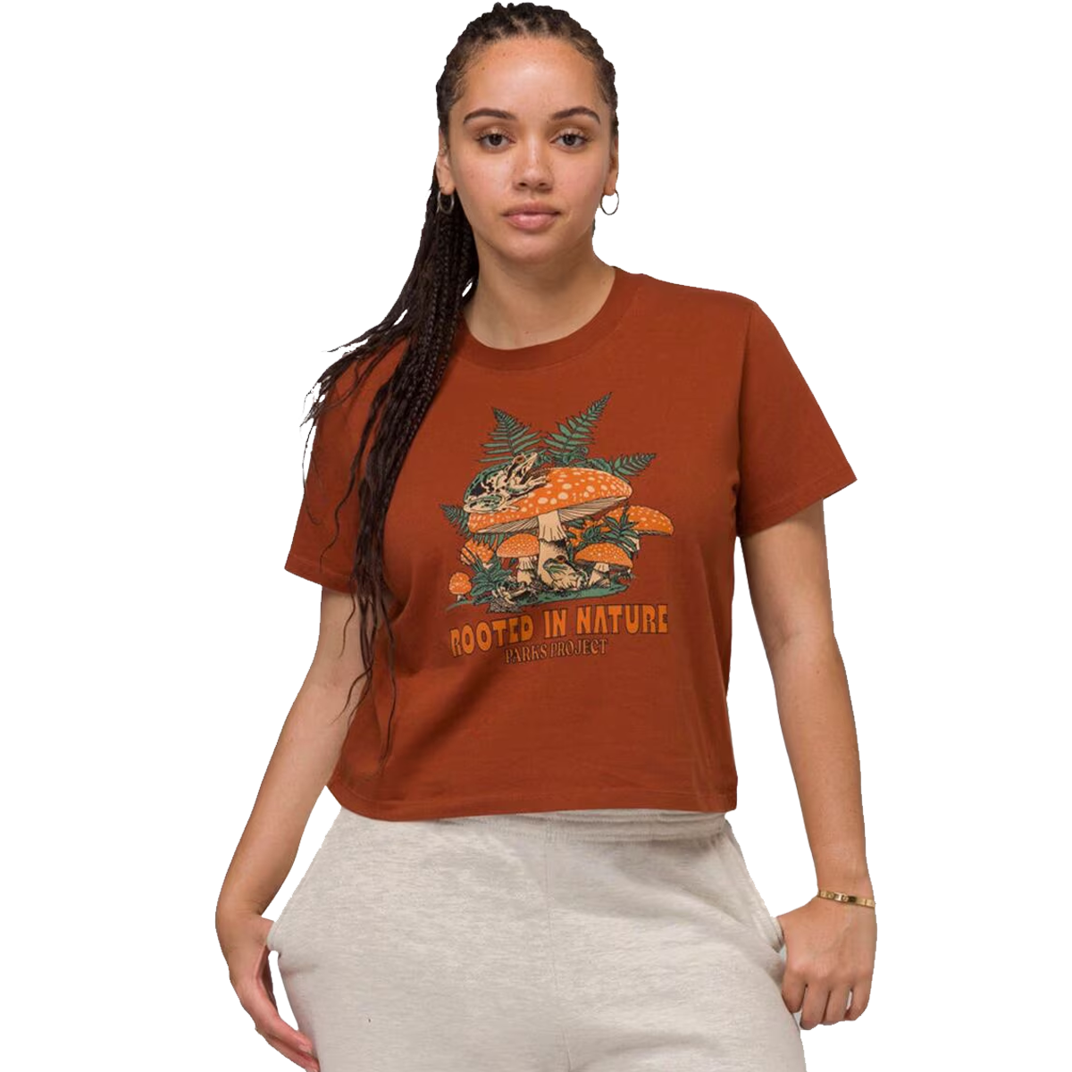 Women's Rooted in Nature Ferns Boxy Tee alternate view