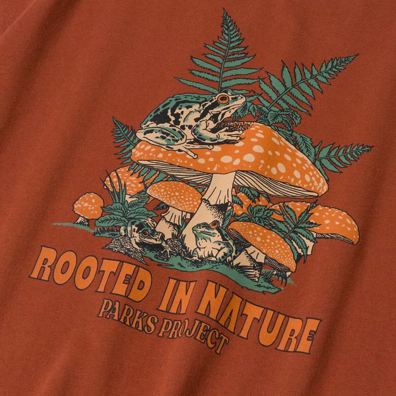 Women's Rooted in Nature Ferns Boxy Tee, Parks Project Women's Rooted in Nature Ferns Boxy Tee graphic