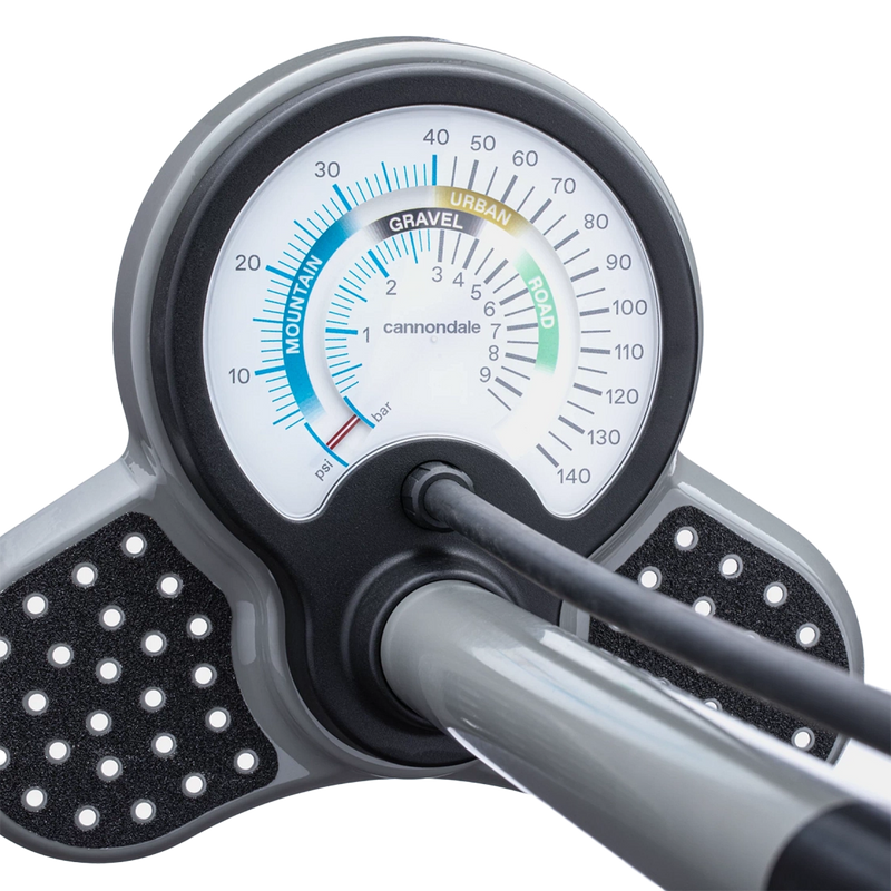Precise Floor Pump - Stealth Grey, Cannondale Precise Floor Pump - Stealth Grey guage