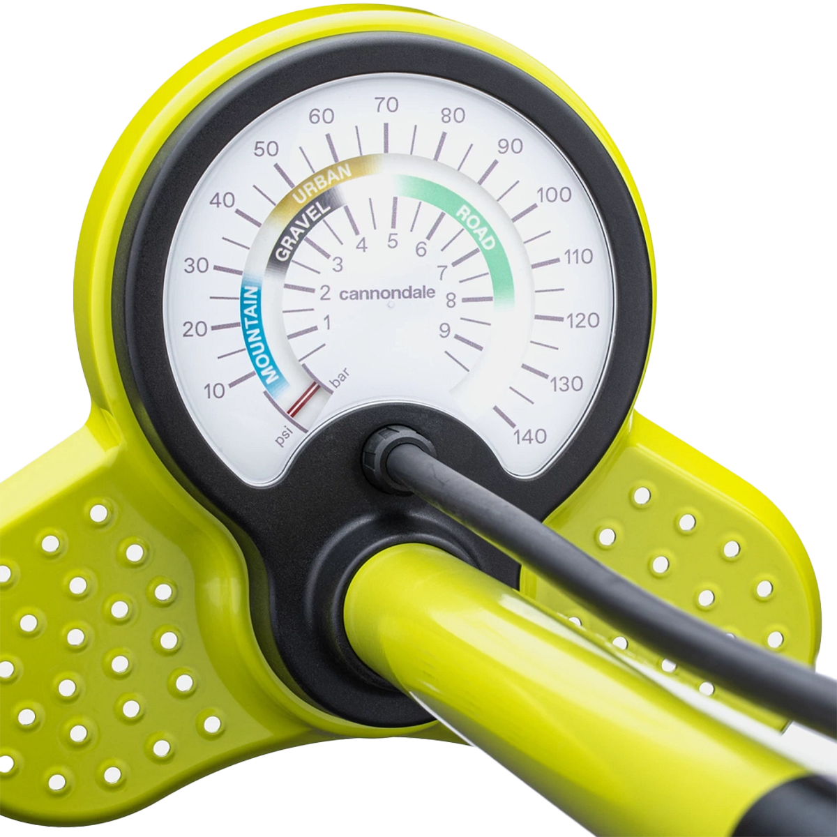 Essential Floor Pump - Highlighter alternate view