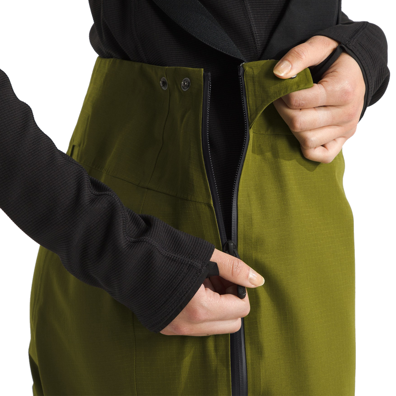 Women's Ceptor Bib, The North Face Women's Ceptor Bib side zip