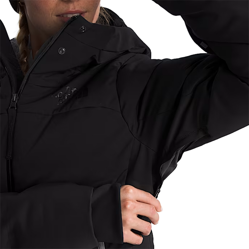 Women's Cirque Down Jacket, The North Face Women's Cirque Down Jacket in GOF-TNF Black-R armpit vent and zipper