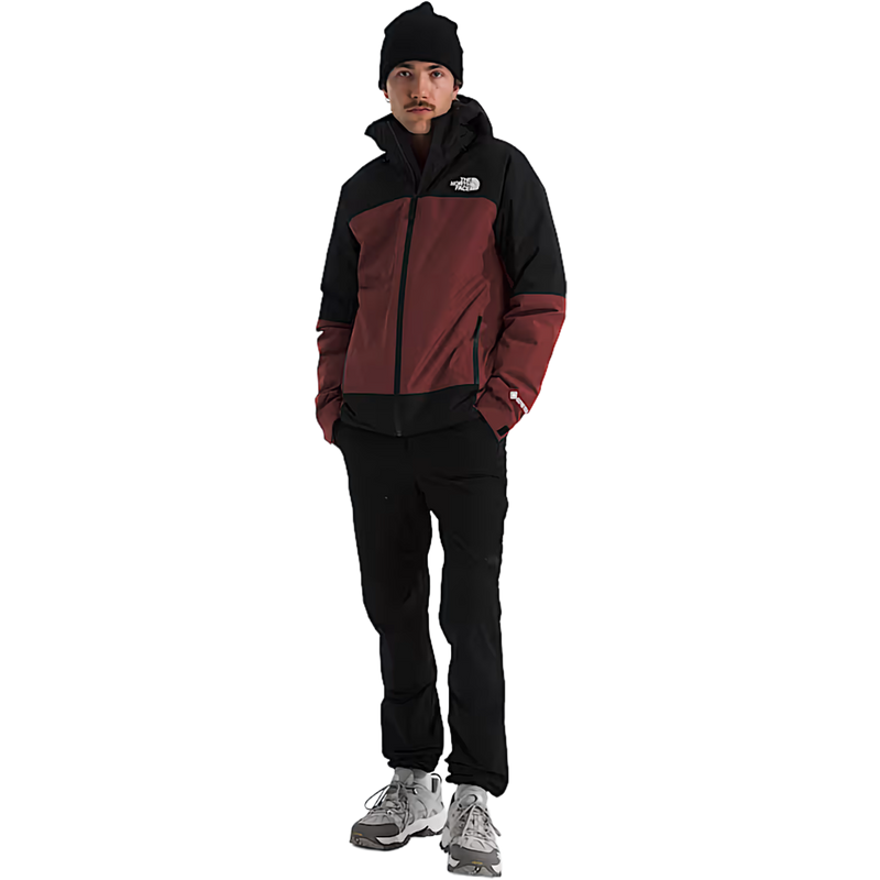Men's Mountain Light Triclimate Gore-Tex Jacket, The North Face Men's Mountain Light Triclimate Gore-Tex Jacket in 5M2-Sumac/TNF Black front full length