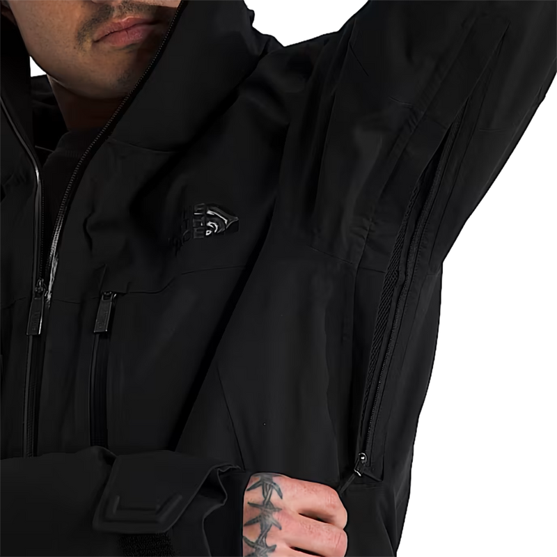 Men's Chakal Jacket, The North Face Men's Chakal Jacket in KX7-TNF Black/TNF Black pit vent and zipper