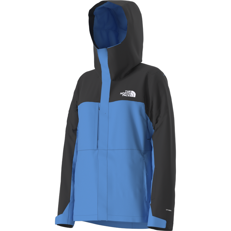 Women's Freedom Insulated Jacket, The North Face Women's Freedom Insulated Jacket in DII-TNF Black/Marina Blue front left